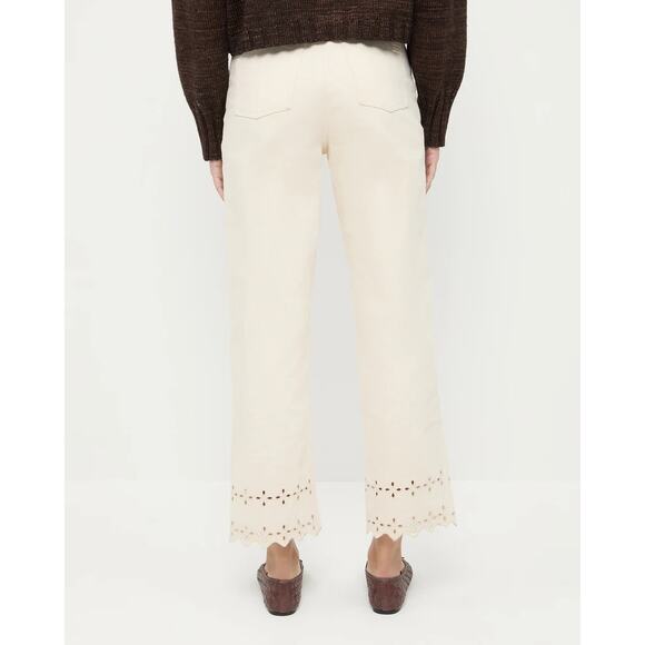 Loeffler Randall Demi Embroidered Pant Natural - Picture 3 of 9